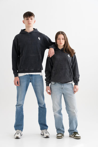 SHIFTZ - Black Washed Hoodie - NCINC