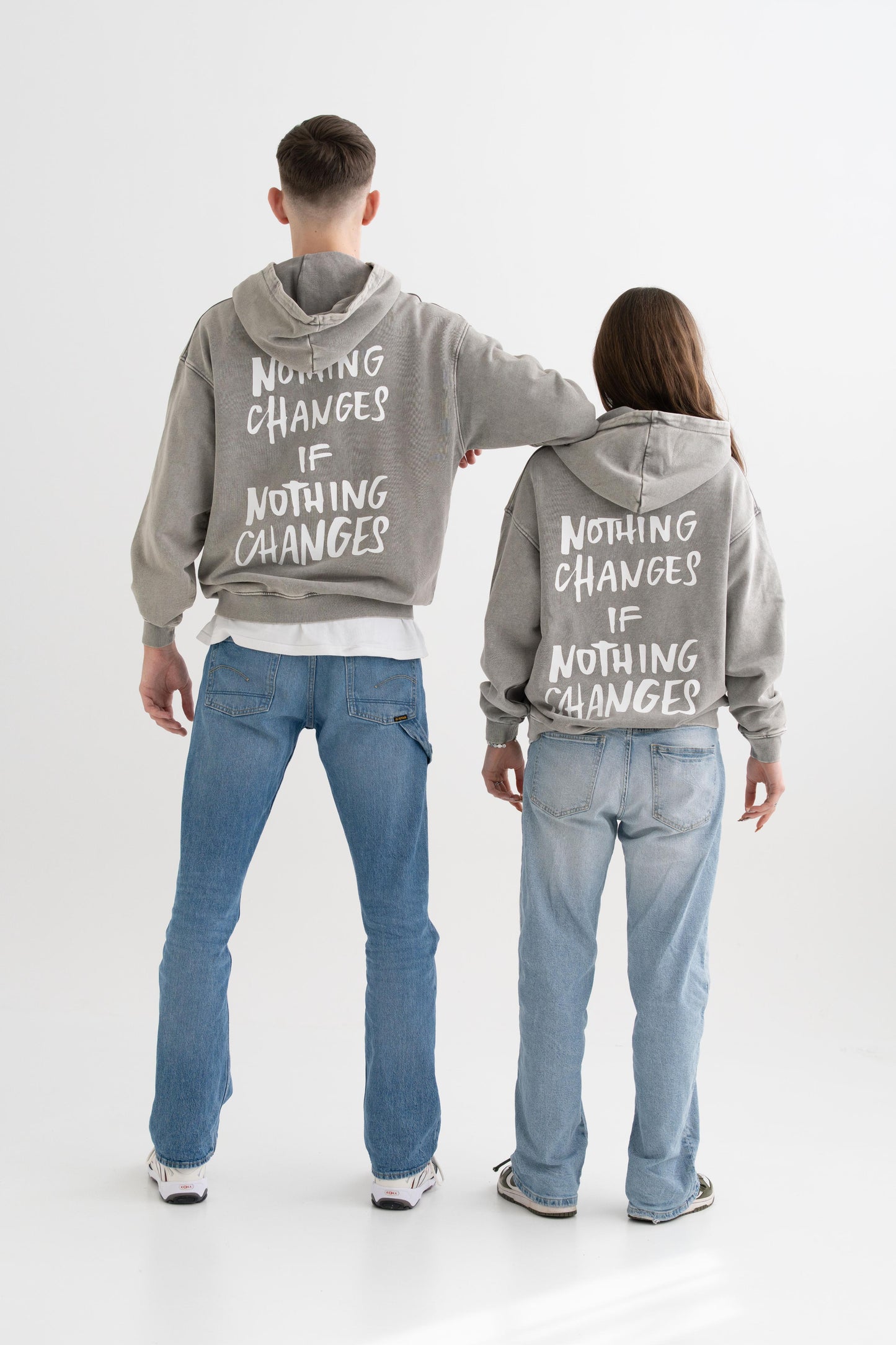 SHIFTZ - Gray Washed Hoodie - NCINC